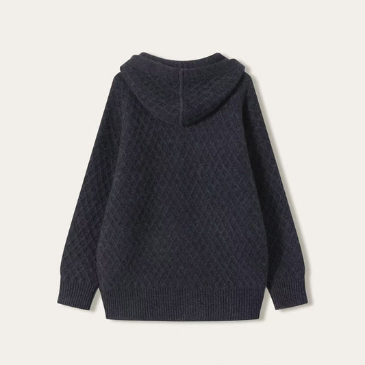 Classic Cashmere Hooded Cardigan