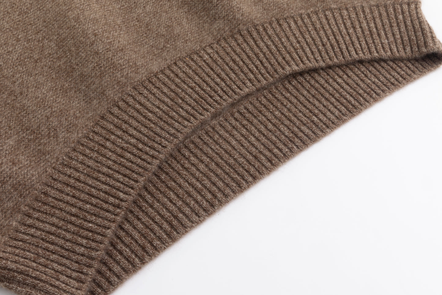 Textured Cashmere Mock Neck