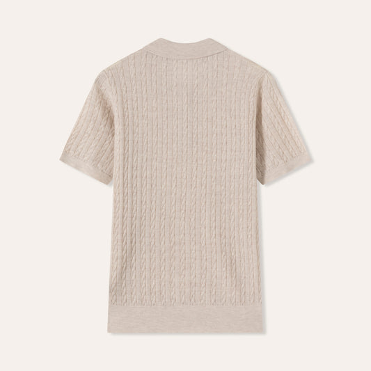 Women’s Fine-Spun Cashmere Cable Polo