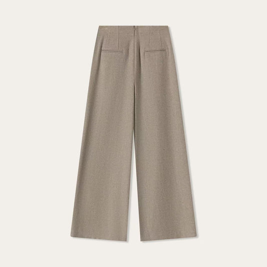 Women’s Cashmere Tailored Wide-Leg Trousers