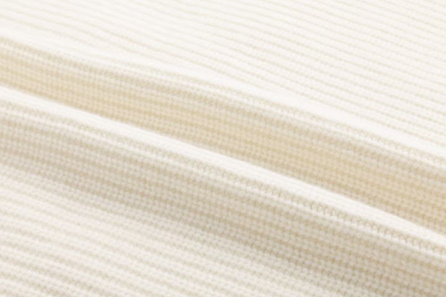 Ribbed V-Neck Cashmere Cardigan