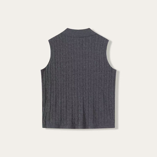 Women’s Fine-Spun Cashmere Sleeveless Polo