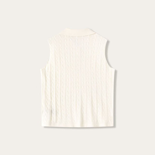 Women’s Fine-Spun Cashmere Sleeveless Polo
