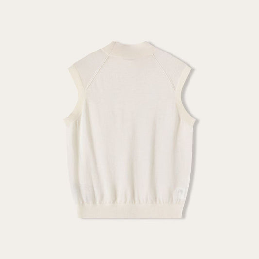 Women’s Fine-Spun Cashmere Sleeveless Mock Neck