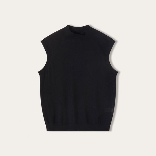 Women’s Fine-Spun Cashmere Sleeveless Mock Neck