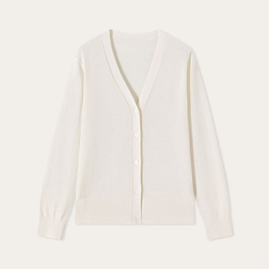 Women’s Fine-Spun Cashmere V-Neck Cardigan