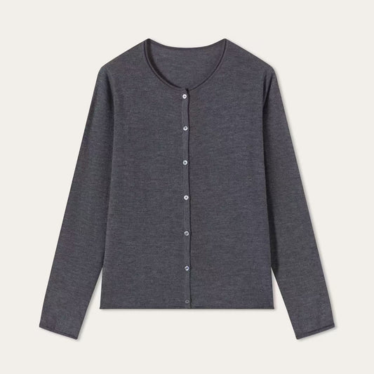Women’s Fine-Spun Cashmere Crewneck Cardigan