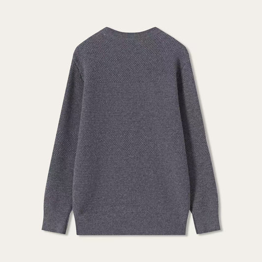 Textured Cashmere Crewneck Sweater