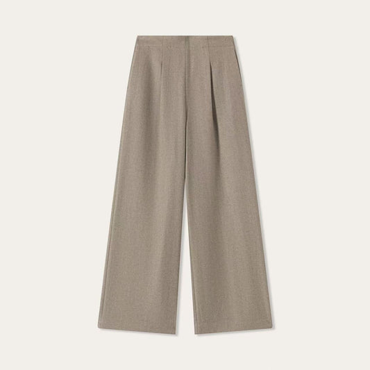 Women’s Cashmere Tailored Wide-Leg Trousers