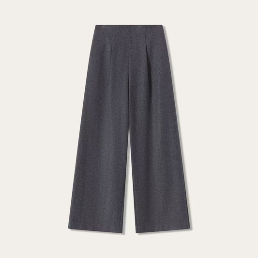 Women’s Cashmere Tailored Wide-Leg Trousers
