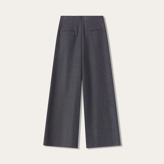 Women’s Cashmere Tailored Wide-Leg Trousers