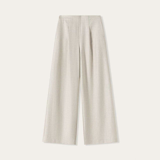 Women’s Cashmere Tailored Wide-Leg Trousers