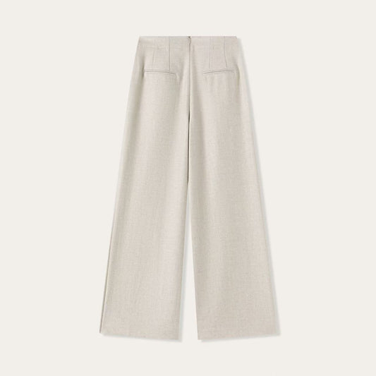 Women’s Cashmere Tailored Wide-Leg Trousers