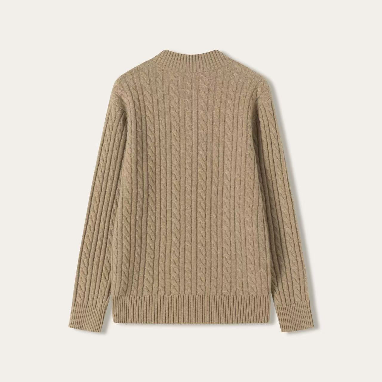 Cashmere Cable Half-Zip