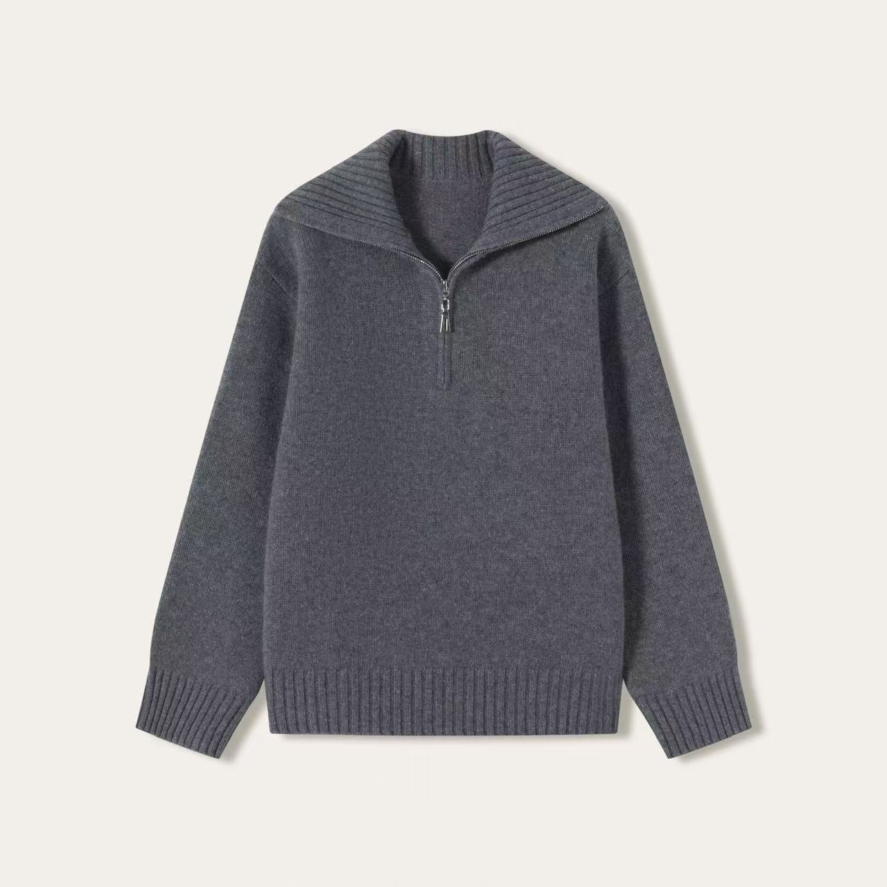 Classic Cashmere Half-Zip Sweater